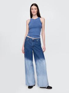 (W) Джинсы средней посадки, ультрамягкий, свободного кроя.