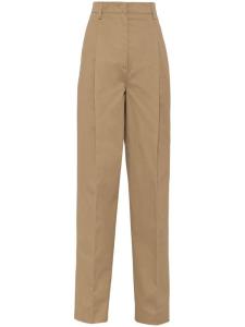 Брюки Prada из хлопка, серый