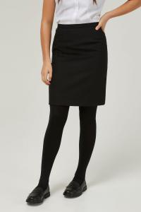 Школьная юбка с шлицевой спинкой шириной 16 дюймов (11–14 лет) Trutex, черный