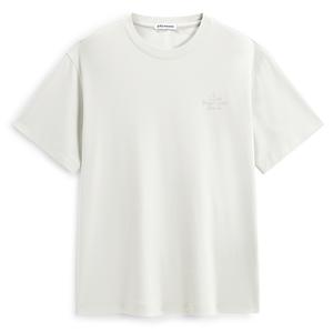 PEACEBIRD MEN Футболка American Embroidery Casual белая с коротким рукавом и круглым вырезом мужская