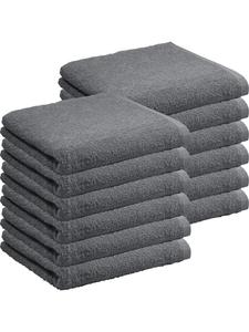 Redbest  Махровое полотенце, легкое махровое полотенце, упаковка из 12 штук, цвет Oceanside, антрацит