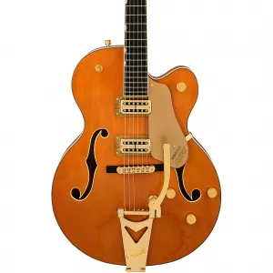 Электрогитара Gretsch Guitars Synchromatic Nashville Hollowbody Single-Cut с тремоло Bigsby, оранжевый лак эпохи 50-х