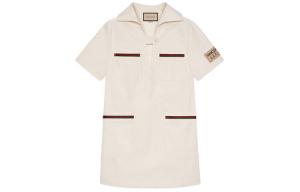 Платье женское Gucci с короткими рукавами, бежевый