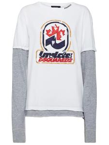 DSQUARED2 футболка с вышитым логотипом из коллаборации с Invicta, белый