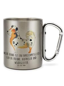 Серебряная кружка с надписью Австралийская овчарка Mr. & Mrs. Panda