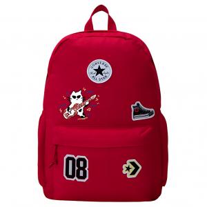 Converse Полиэстеровый рюкзак средний размер унисекс в стиле преппи красный, White Guitar Cat