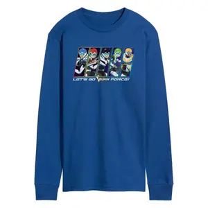 Мужская футболка с длинным рукавом "Voltron, вперед, отряд Voltron" Licensed Character, цвет royal blue