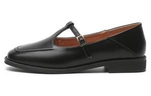 Повседневные туфли KEKAFU женские, черные, каблук 2.5 см, размер 15