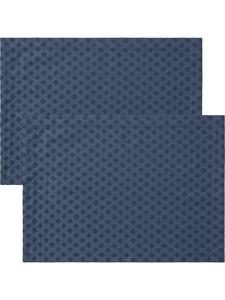 Erwin Müller Набор жаккардовых салфеток из смесовой хлопковой ткани, 2 штуки, цвет Denia, синий