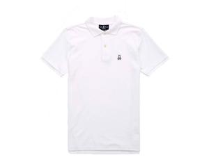 Классическая белая мужская рубашка-поло Psycho Bunny, белый