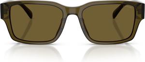 COACH мужские солнцезащитные очки Hc8441u универсальный размер, Transparent Olive/Green Solid