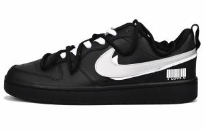 Court Borough нескользящие быстросохнущие низкие кроссовки для скейтбординга GS черный серебристый Nike, черный серебряный