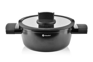 Кастрюля Mondex черный диаметр: 22 см