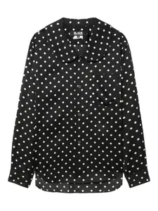 Рубашка в горох Black Comme Des Garçons, черный