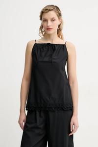 Хлопковая блузка ELLE By Malene Birger, черный