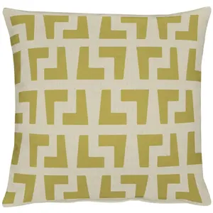 АПЭЛТ декоративная подушка "Майами", чехол на подушку с наполнителем, 1 шт APELT 45х45 см, зеленый