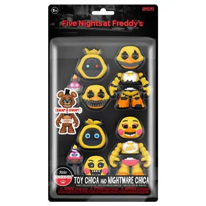 Фигурки Funko Five Nights at Freddy's Snaps Чика и Кошмарная Чика, прозрачный