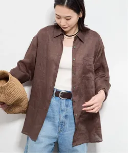 Двусторонняя льняная рубашка Zephyr Journal Standard, цвет Brown B