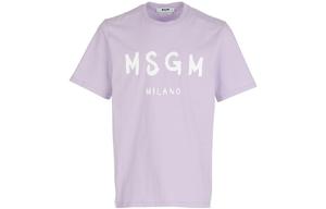MSGM Футболка мужская светло-фиолетовая