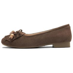 AGSDON Женские повседневные туфли 2,5 см кофе, цвет Coffee