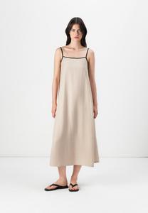 Платье ONLY ONLLINO LONG CONTRAST DRESS, Oxford Tan /Taupe