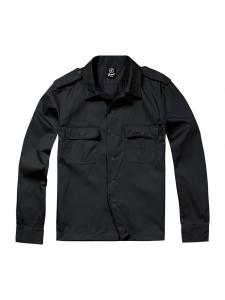 Рубашка на пуговицах стандартного кроя Brandit, черный