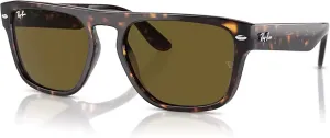 Солнцезащитные очки Ray-Ban RB4407 квадратной формы для мужчин и женщин + КОМПЛЕКТ с аксессуарами, Havana / Dark Brown