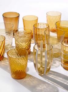 ZAFFERANO Melting Pot, 6 стаканов для смешивания, двухцветный, янтарный, желтый