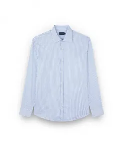 Высококачественная хлопковая рубашка Paul & Shark, синий