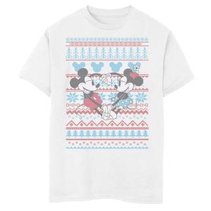 Рождественский свитер с рисунком и футболкой Disney's Микки Маус и Минни Маус для мальчиков 8–20 лет Disney