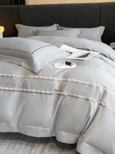 MIDO HOUSE Комплект постельного белья 4 предмета, 200x220 см, простыня, пододеяльник, 2 наволочки