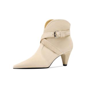 Shesrim Женские ботильоны светло-абрикосовые, цвет Light Apricot