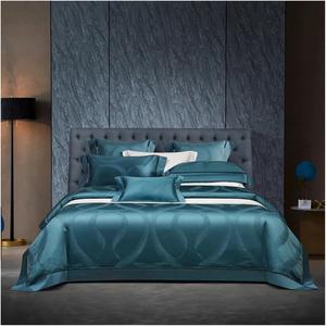 YUSIWOAL Комплект постельного белья из египетского хлопка 1000TC с жаккардовым пододеяльником и наволочками из парчи
