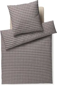 Комплект постельного белья из мягкой фланели, сетка, цвет "камень", размер 135x200+40x80 JOOP!