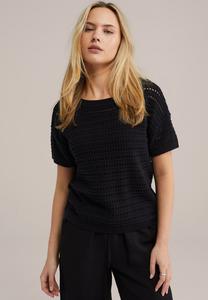 Футболка с принтом WE Fashion, черный