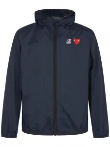Легкая куртка с капюшоном из коллаборации с K-Way Comme Des Garçons Play, синий