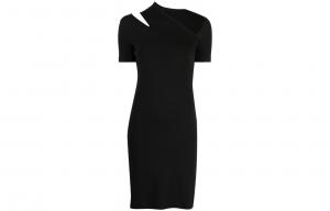 Мини-платье с вырезами Helmut Lang, черный