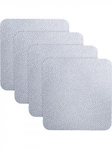 Erwin Müller Набор из 4 подставок под стаканы Lagoa серебристого цвета