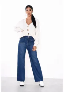 Расклешенные джинсы Glamorous, Dark Blue Stonewash