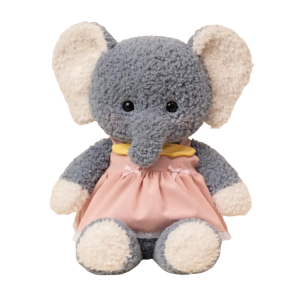 Бегущие куклы-плюшевые игрушки Лисёнок, Овечка, Волк, Кролики, Слонёнок, Котёнок, Медвежонок, Хаски высотой 50 см KecoSweet, running elephant (wearing skirt)