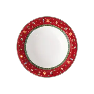 Тарелка глубокая Villeroy & Boch Toy's Delight, 23 см, красный/белый