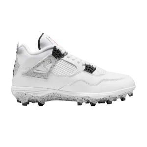 Бутсы Air Jordan Air Jordan 4 Retro TD Cleat 'White Cement', белый