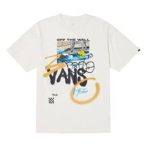 Футболка college graphic t-shirt 'white black' Vans, белый