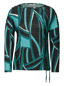 Лонгслив Cecil Langarmshirt, цвет black melange