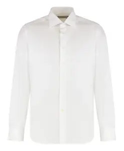 Хлопковая рубашка Canali, белый