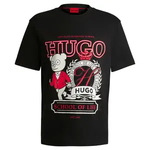 Футболка с коротким рукавом HUGO Daporoni 01, черный