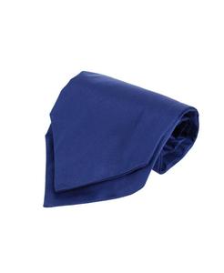 Мужской шелковый галстук-аскот Grant однотонного цвета TRAFALGAR, Navy blue