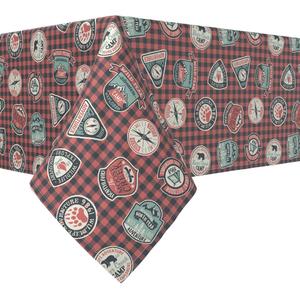 Квадратная скатерть, 100 % полиэстер, плед Mountain Explorer 70x70 дюймов.