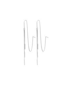 Faina Женские серьги с кисточками из серебра