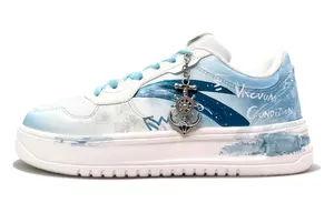 ANTA Расслабленные нескользящие, устойчивые к истиранию, легкие низкие кроссовки для скейтбординга unisex blue white